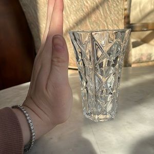 Small crystal vase